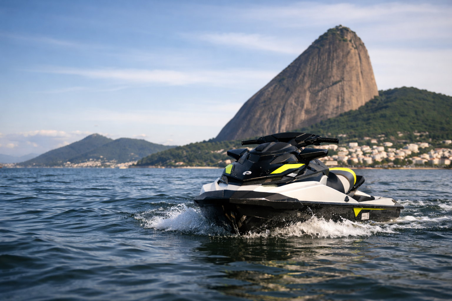 Jet Ski na Baía de Guanabara no Rio de Janeiro